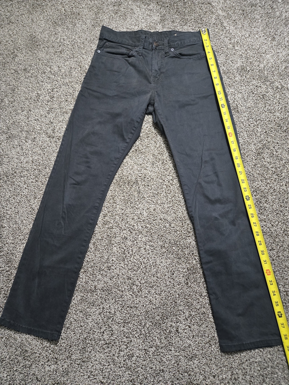 American Eagle Men's Dark Gray Slim Jeans Chinos 29x30